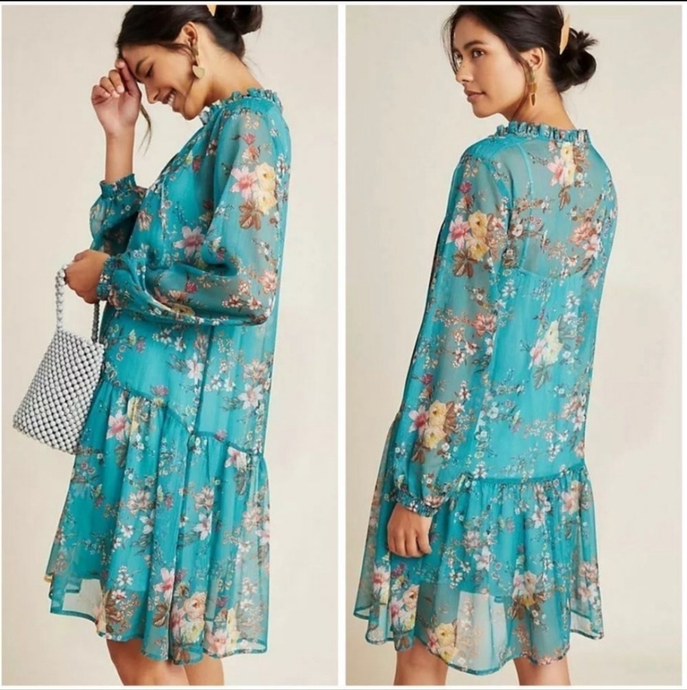 Maeve Anthropologie floral dress
